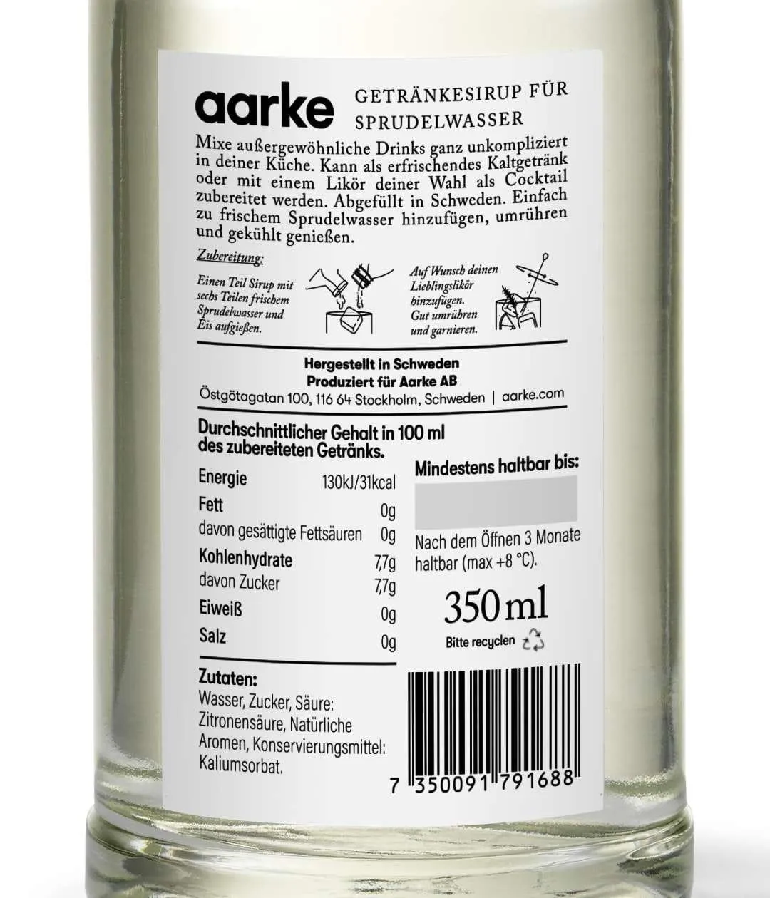 Aarke Drink Mixer, Yuzu Basil
