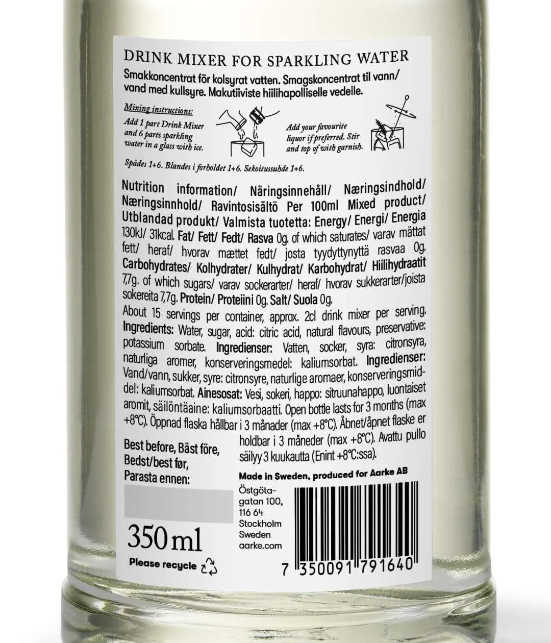 Aarke Drink Mixer, Yuzu Basil