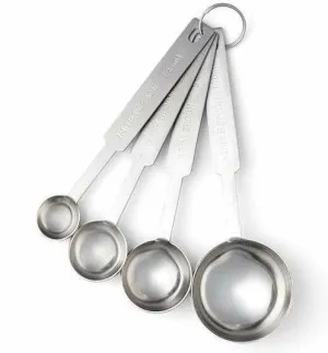Blomsterbergs Measuring Spoon Stainless Steel, 4 Pcs.