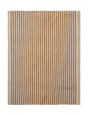 Ferm Living Hale Tea Towel, Golden Brown/Silver Fern