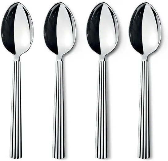 Georg Jensen Bernadotte Dessert Spoon, Set Of 4