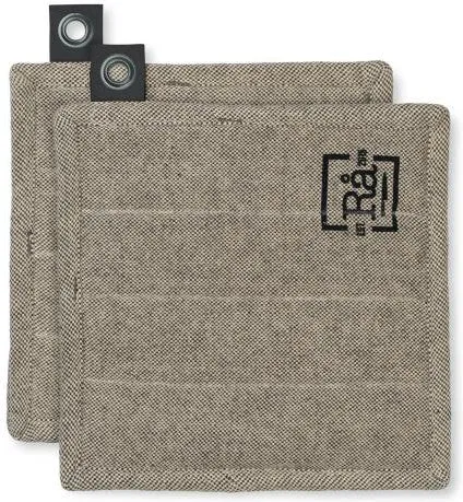 Juna Rå Potholders Dark Grey, One Size