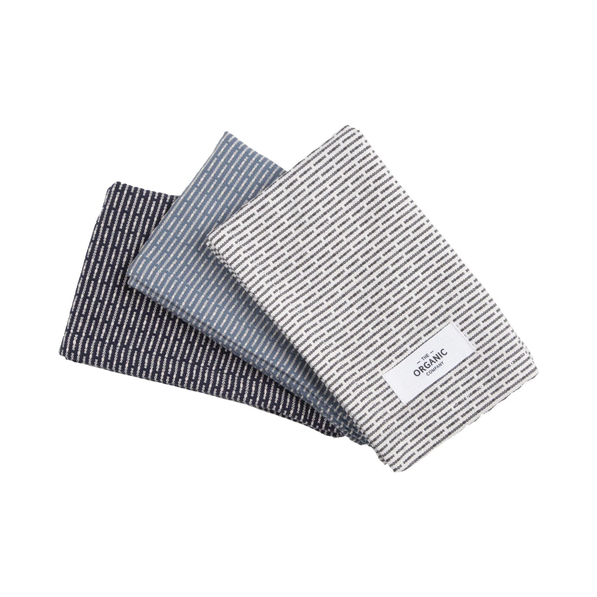 The Organic Company Kitchen Cloths 3 Pcs., Ocean